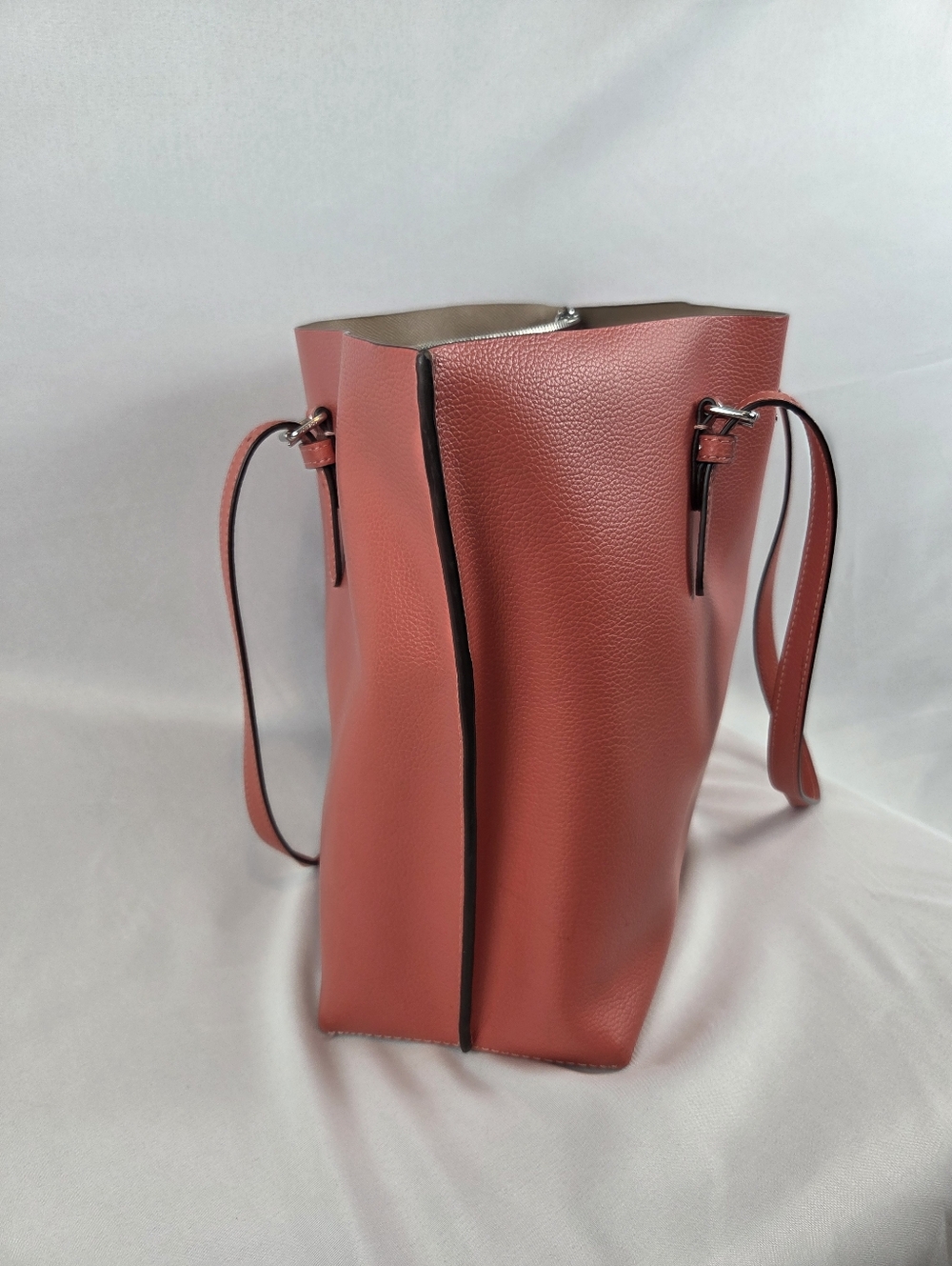 Coach Coral Mollie 25 Pebble Leather Tote Shoulder Bag - Picture 6 of 13